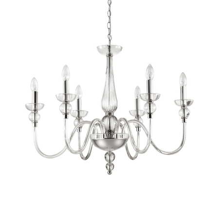 Żyrandol Ideal Lux 044422 Doge SP6 Trasparente
