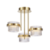 Lampa sufitowa Italux PND-77362-3-24W-GD Piaskowany złoty z połyskiem