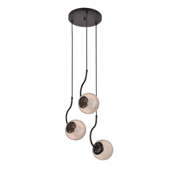 Lampa wisząca Hook 3xE27 czarna LP-125/3P BK