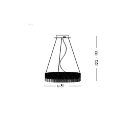 Lampa wisząca IdealLux 137032 Versus SP168 Round