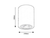 Lampa sufitowa Rabalux Kobald 2055 czarny matowy