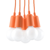 Sollux Lighting Lampa wisząca DIEGO 5 pomarańczowy SL.0586