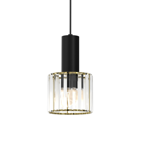 Milagro Lampa wisząca CRISTAL 1xE27 MLP8360 CZARNY / ZŁOTY