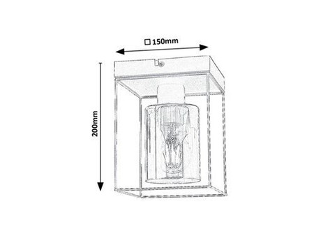 Lampa sufitowa Rabalux Chadwick 71031 czarny