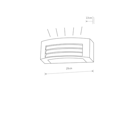 Kinkiet zewnętrzny ORINOKO Nowodvorski 4387 grafitowy