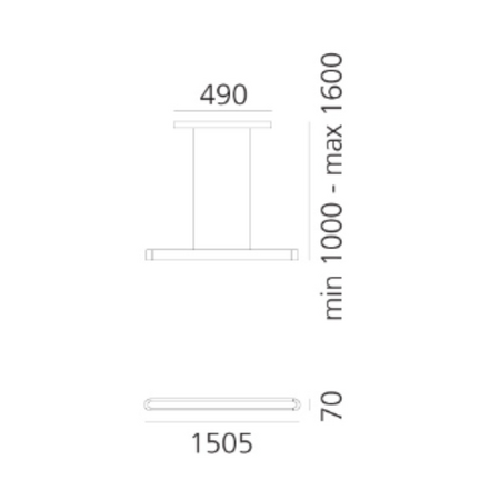 Lampa wisząca Artemide 1925010A Talo 150 LED
