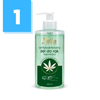 Żel [250ml] Antywirusowy i Antybakteryjny Nutka do rąk z dozownikiem wzbogacony ekstraktem konopnym