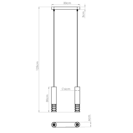 Sollux Lighting Lampa wisząca LAMI 2 biały SL.1687