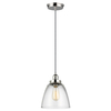 Lampa wisząca Elstead Lighting Baskin szary FE-BASKIN-P-B-PN