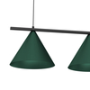 Milagro Lampa wisząca CAPITAL BLACK GREEN 3XGX53 MLP1530 Zielony