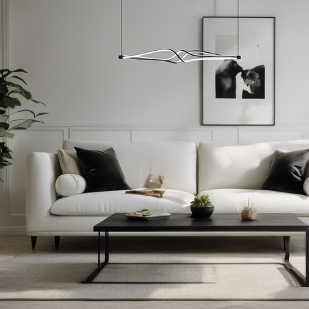 Milagro Lampa wisząca TWISTER 56W LED ML1189 CZARNY