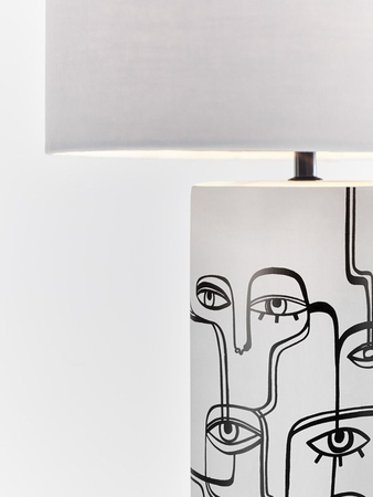 Lampa stołowa Markslöjd FAMILY 108246 biały/czarny