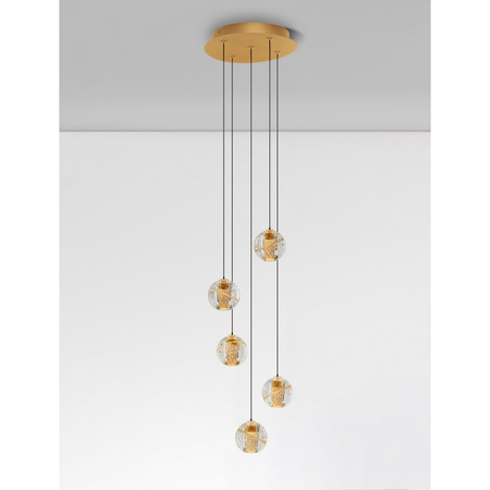 Lampa wisząca Luces Exclusivas LE44212 złoty i odcienie złota