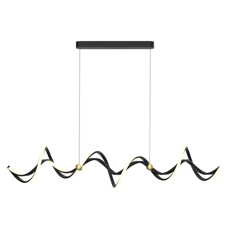 Milagro Lampa wisząca COLIA 55W LED ML1182 CZARNY + ZŁOTY