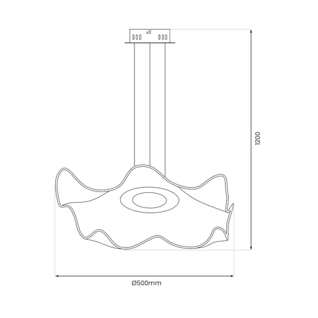 Milagro Lampa wisząca LARGO 16W LED ML1042 ZŁOTY