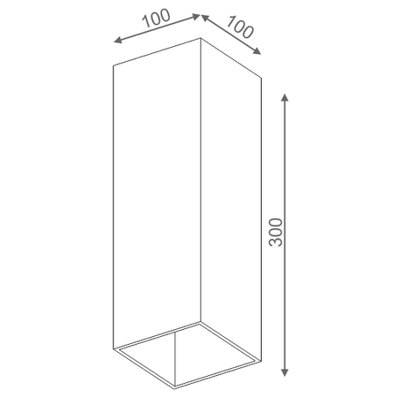 Kinkiet AQForm Beam Wall Biały Struktura