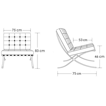 MODESTO fotel BARCELON czarny