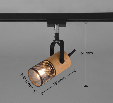Lampa szynowa Trio 78430132 czarny