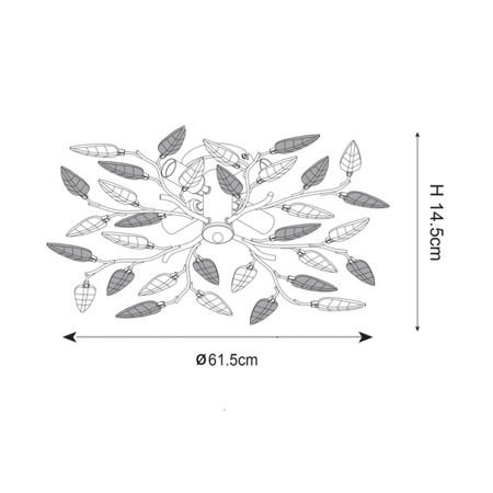 Lampa sufitowa Zuma Line P749A Lia