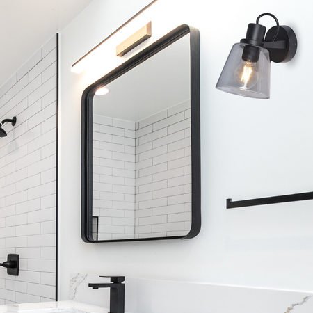 Kinkiet Zuma Line S230827401 BADOSA KINKIET ŁAZIENKOWY CZARNY/BLACK