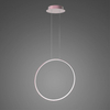 Lampa wisząca Ledowe Okręgi No.1 X 60cm 3k Różowe Złoto ściemnialna