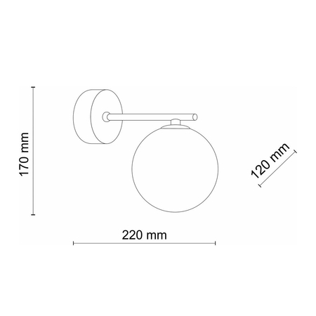 Kinkiet ESTERA TK Lighting 4777 czarny