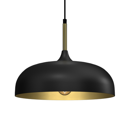 Milagro Lampa wisząca LINCOLN BLACK/GOLD 1xE27 35cm MLP8030 CZARNY / ZŁOTY