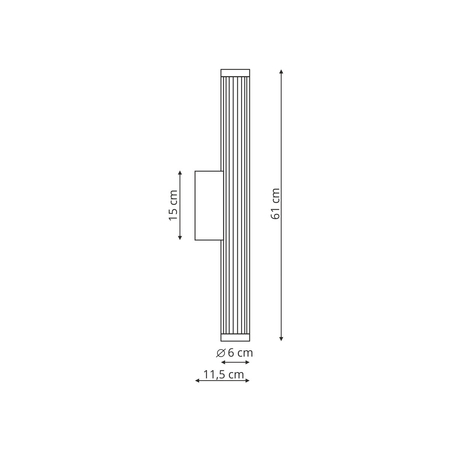Light Prestige Kinkiet Vena 60 cm chrom LED CCT LP-1010/1W-60 CH
