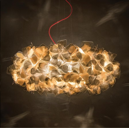 Lampa wisząca Slamp CLIZIA - MAMA NON MAMA GOLD - RED WIRE L CLISL00GNM01R00000EU złoty