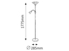 Lampa podłogowa Rabalux Harmony 4091 chrom satyna