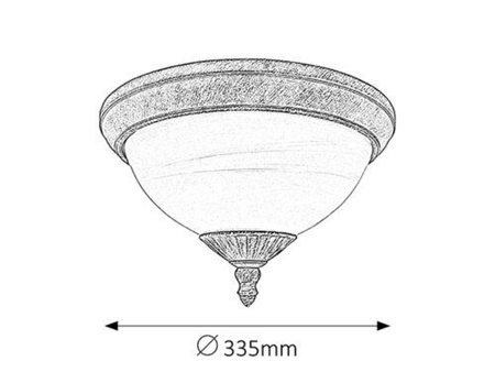 Lampa zewnętrzna Rabalux Madrid 8377 złoto antyczne