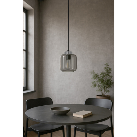 Lampa wisząca Kaja PIEGA K-5515 czarny, grafitowy, srebrny
