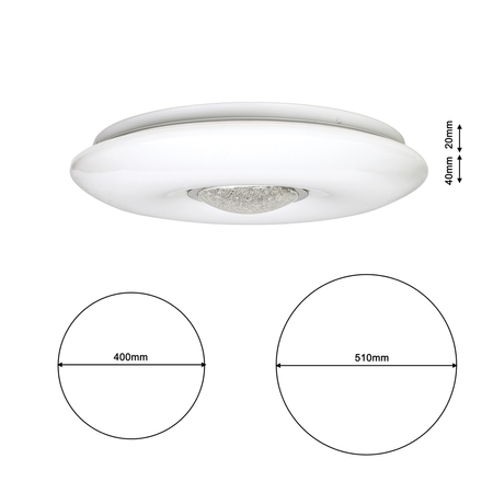 Plafon Milagro ML4401 Vela LED + Pilot