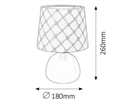 Lampa stołowa Rabalux Ellie 4380 Beżowy