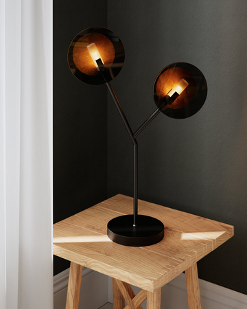 Lampa stołowa By Rydens Turno 4002610-4002 matowy czarny