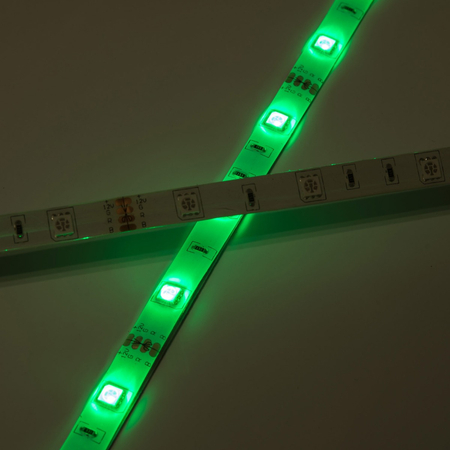 Taśma LED Greenie RGB 1m diody 5050 7.2W/mb, wodoodporna IP65, RGB Rolka 5m [3 lata gwarancji]