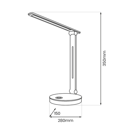 Milagro Lampka biurkowa Bruno Black 5W LED RGB ML1628 CZARNY