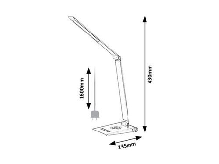 Lampa stołowa Rabalux Nilfgard 2029 srebrny