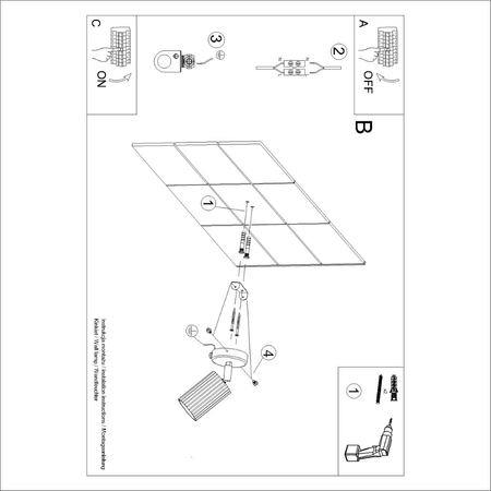 Sollux Lighting Kinkiet KARBON beżowy z włącznikiem SL.1598