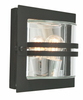 BERN 650 BLACK E27 LED 9W CLEAR LAMPSHADE