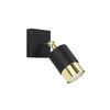 Sollux Lighting Kinkiet NERO czarny/złoty SL.1069