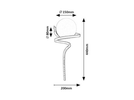 Kinkiet Rabalux Sarabi 71136 złoty