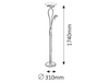 Lampa podłogowa Rabalux Gamma 4077 chrom satyna