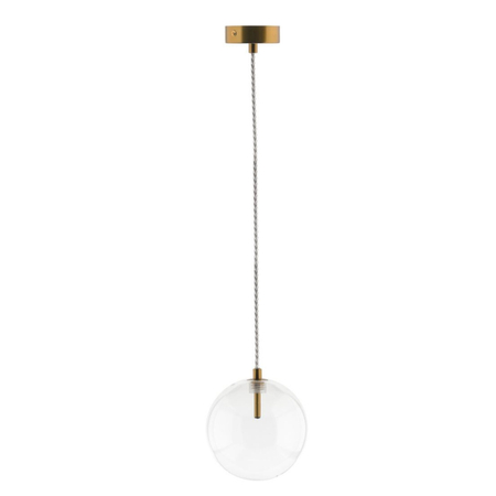 Lampa wisząca Abigali GLOBO2 G4 ⌀150mm szklana, złote elementy