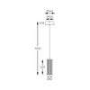 Lampa wisząca Zuma Line MD3147-1A-3GT CALLY LAMPA WISZĄCA ZŁOTA/GOLD