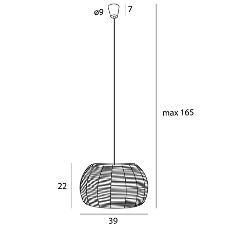 MAXLIGHT P0583 LAMPA WISZĄCA PRASLIN I