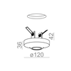 Lampa wpuszczana AQForm Aqled Recessed 24° Czarny Struktura