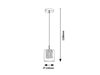 Lampa wisząca Rabalux Duchess 3114 chrom