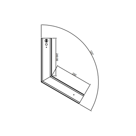 Konektor V DIM do opraw liniowych LED Linea Lint LL-CON-V-DIM