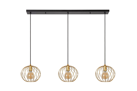 Lampa wisząca Lucide DANZA 21428/03/02 czarny/złoty